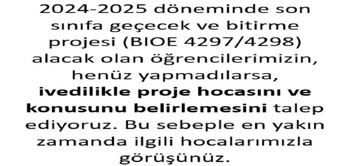 2024-2025 Bitirme Projeleri